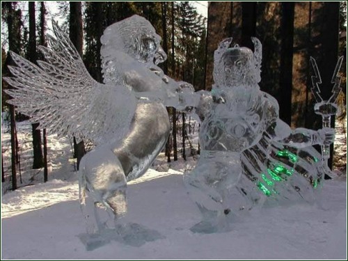 Ледяные скульптуры фото 18
