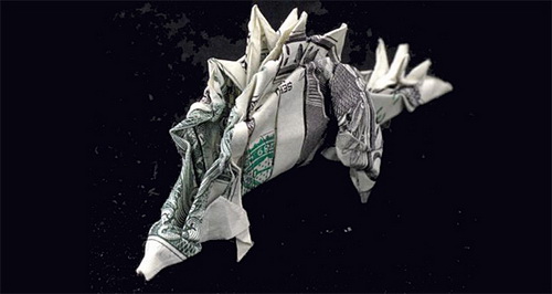 Оригами из денег фото 14