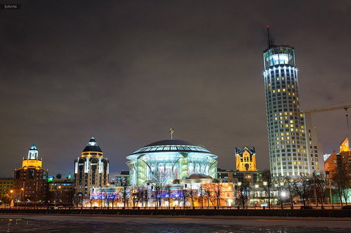Фотографии ночной Москвы фото 48