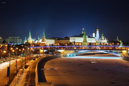 Фотографии ночной Москвы фото 56