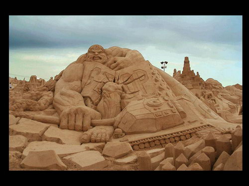 Скульптуры из песка фото 7