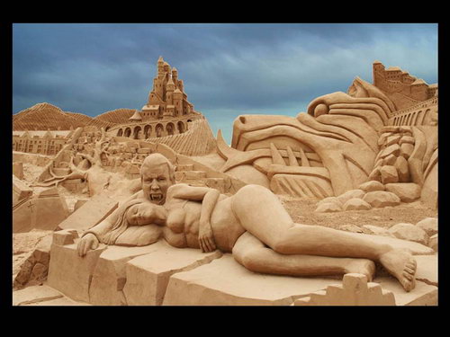 Скульптуры из песка фото 19